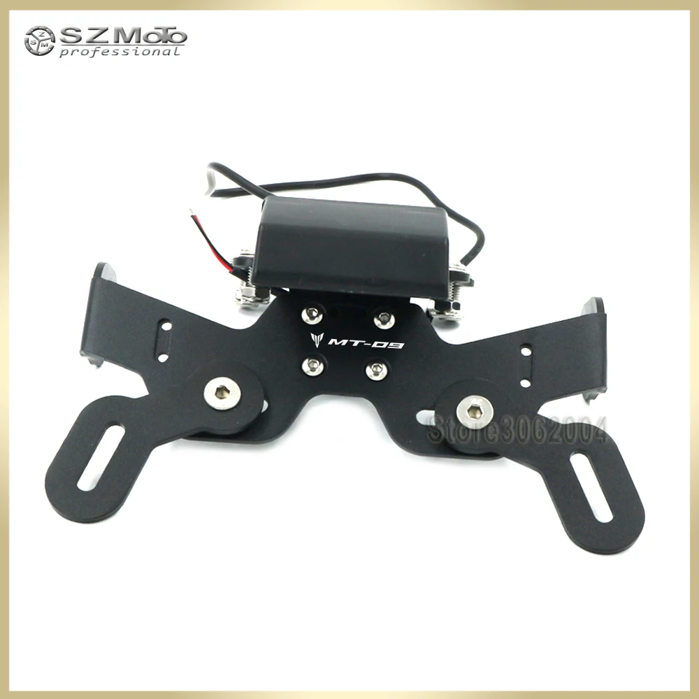 For YAMAHA MT-09 MT09 2014-2016 2015 Motorcycle Tail Tidy Fender Eliminator Registration License Plate Holder frame LED Light | Автомобили