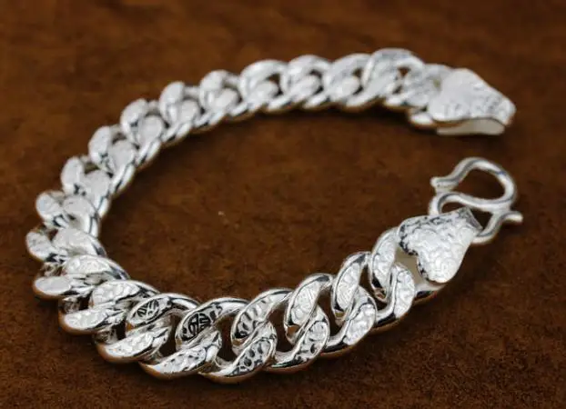 

Sterling S990 silver Bracelets 990 Whip Bracelet chain