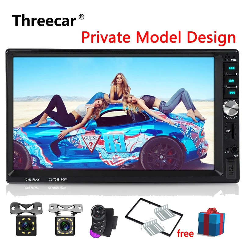 

2 din Car MP5 Player Support Front Rear View Camera 1024*600 Car Radio 7" Auto audio Player MP5 Player Autoradio Bluetooth