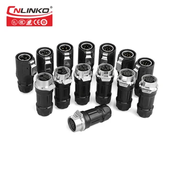 

Cnlinko Lightning Connector Cable Low Voltage 10A DC Jack Power 2 3 4 5 Pin IP67 M16 Panel Electrical Quick Connectors