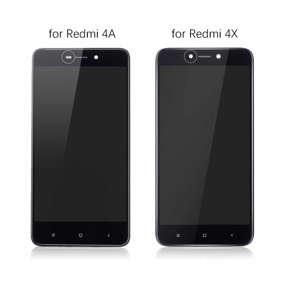 Дисплей для For Xiaomi Redmi 4X 4A LCD в сборе с тачскрином на рамке 5.0'' черный белый золото