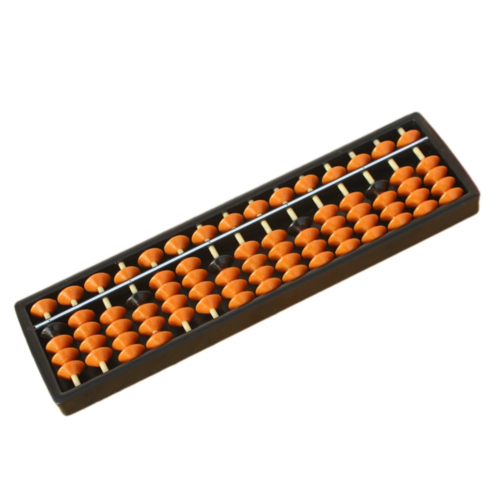 Color : Chocolate 17 Digits Abacus Soroban Beads Column Kid School Learning Aids Tool Math Business Chinese Traditional Abacus Educational Toys 