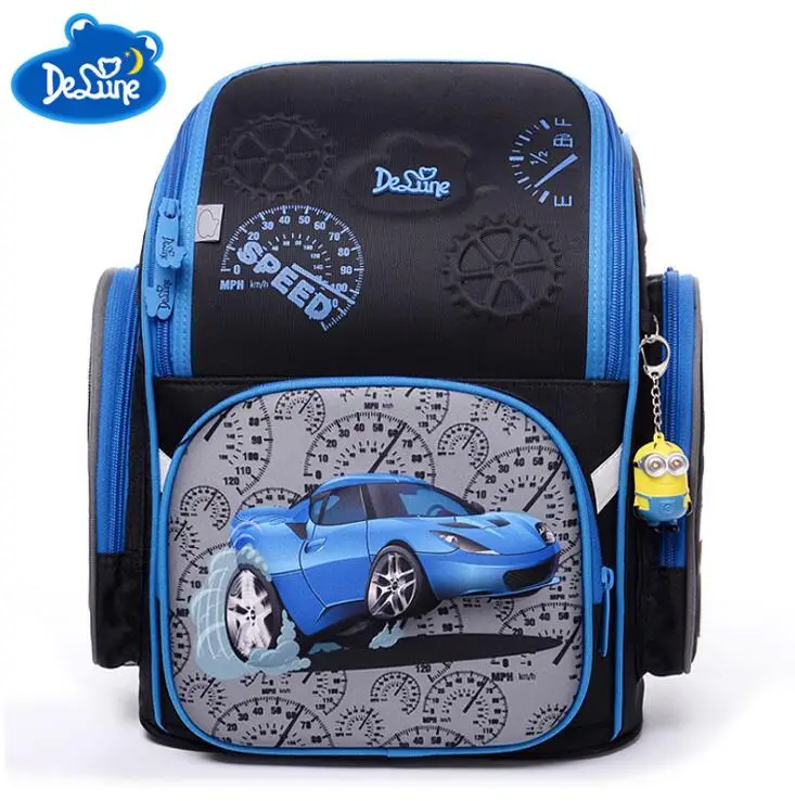 

Delune School Bags for boy Children Backpack High Quality Nylon Primary Students Backpacks Princess Schoolbag for Kid Mochila