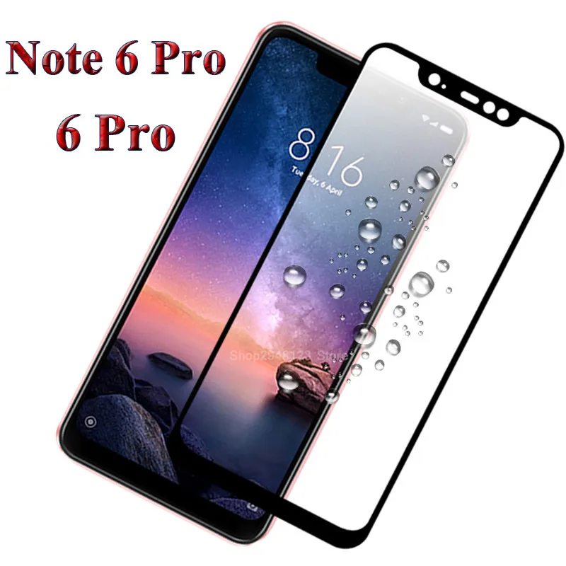 Защитное стекло для Xiaomi Redmi Note 6 Pro, Защитная пленка для Xiaomi Redmi 6 Pro, защитное закаленное стекло для экрана Redmi Note 6 Pro