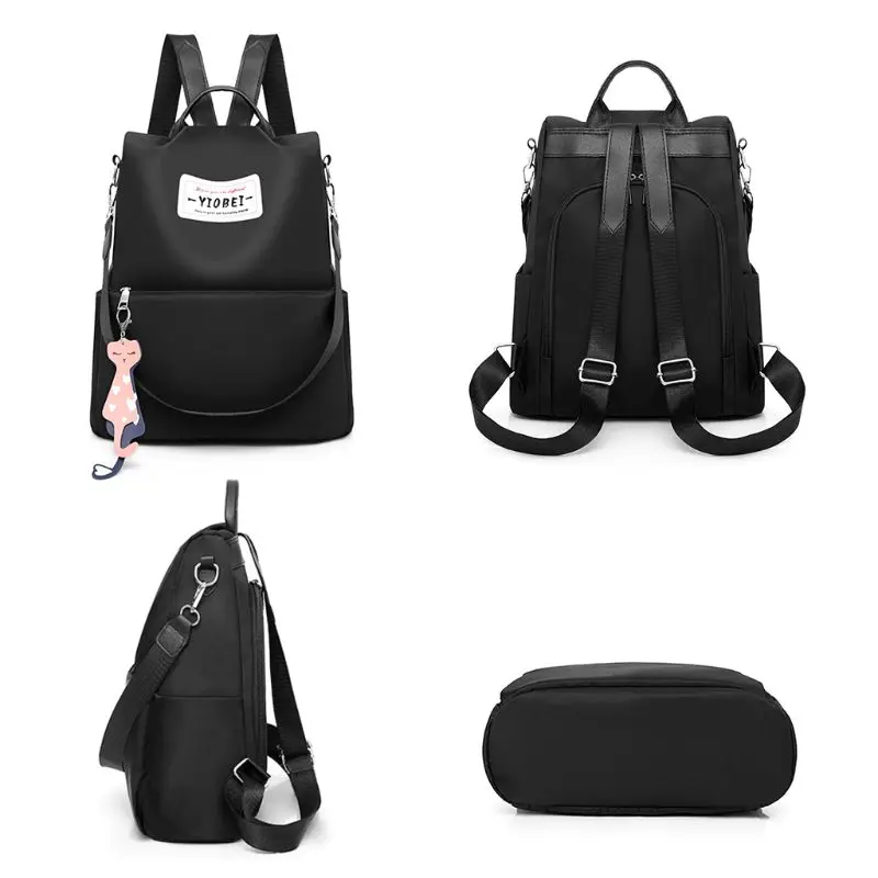Женский рюкзак, женский рюкзак, водонепроницаемый нейлоновый рюкзак, школьные сумки, противоугонные сумки на плечо