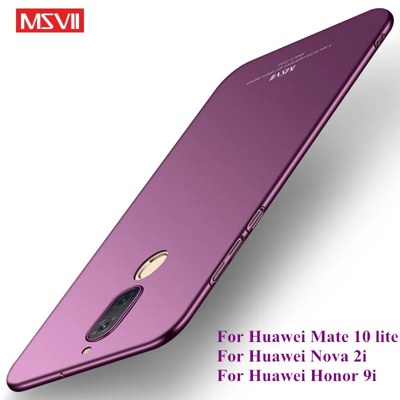 Msvii Роскошный чехол для huawei mate 10 lite 360 полная защита ПК задняя крышка Huawei nova 2i honoe 9i