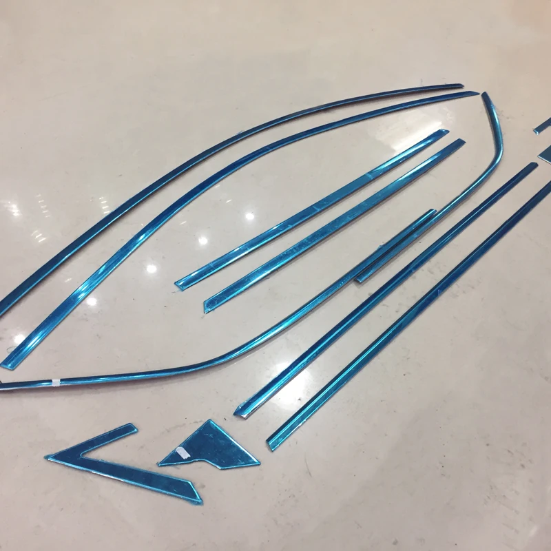 

Not Middle Pillars !! 12pcs Exterior Upper & Bottom Window Sill Guard Trim for Toyota C-HR 2016 2017 2018