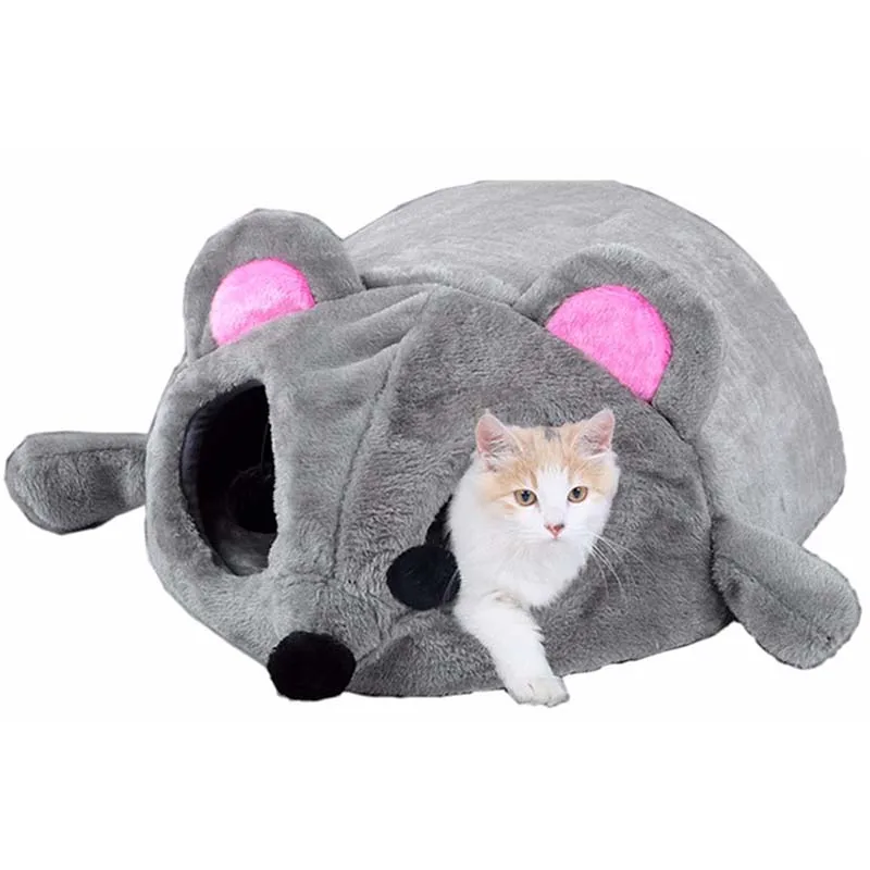 Cute Mice Shape Cat Bed House Small Pet Bed Homes for Hamsters