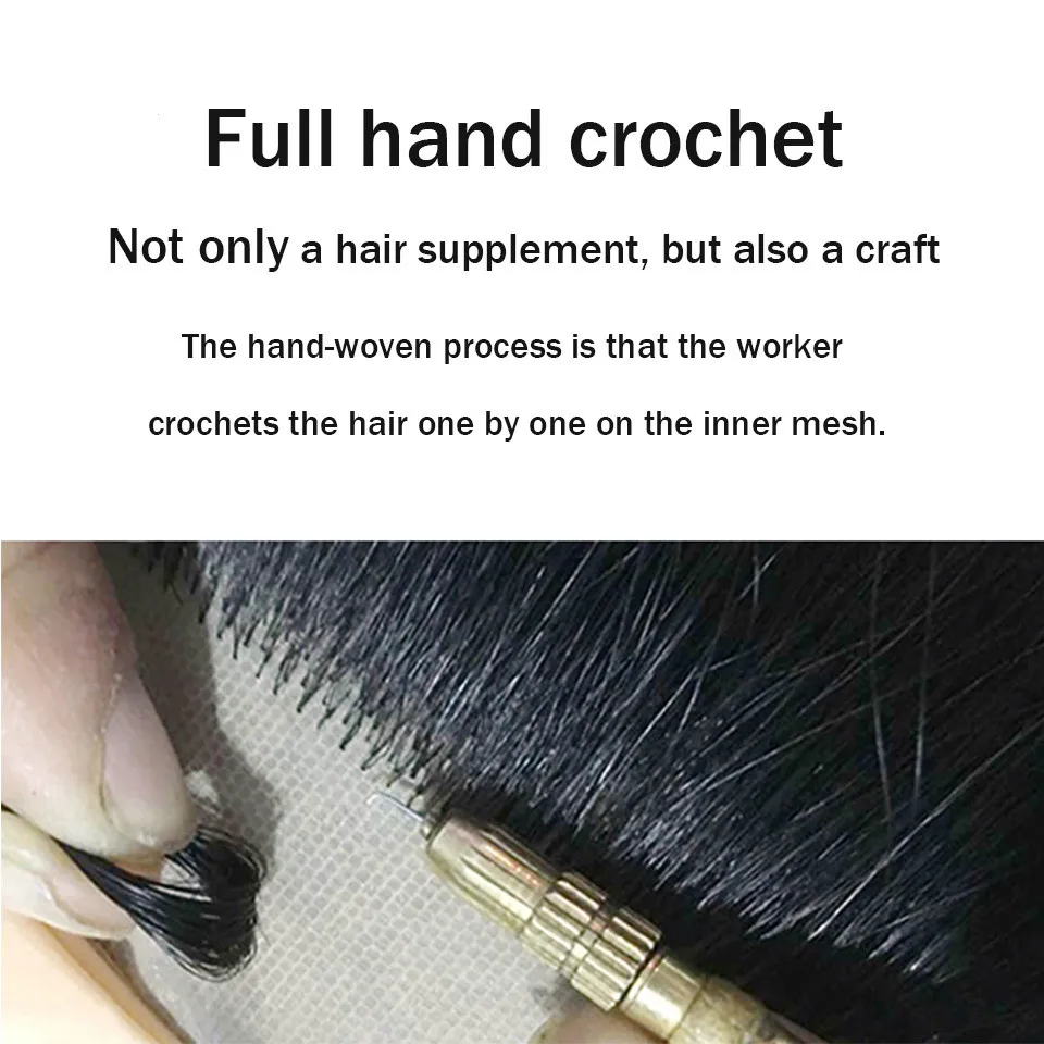 JINKAILI Top Piece Closure Toupee Black Brown Top Natural Straight Hair Female Hear Resistant Synthetic Hair Piece Women