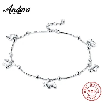 

100%925 Sterling Silver Anklet Trojan Pendant Silver Anklet Woman Summer Accessories Jewelry