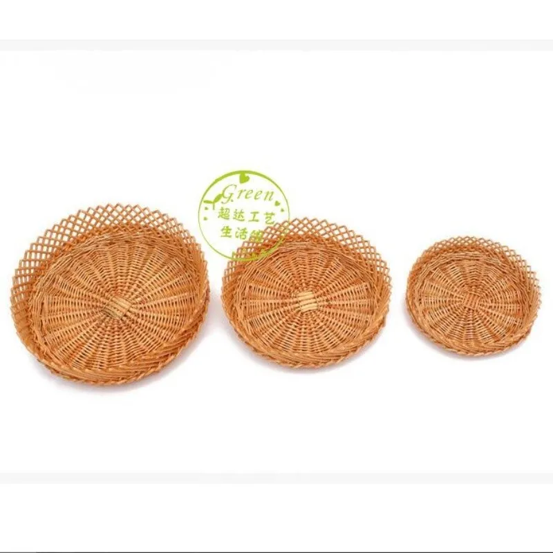 New Wicker Weaving Storage Basket Fruit Bread Vegetables Display Picnic Basket Rattan Storage Box For Cosmetics Snacks Tea Book New Wicker Weaving Storage Basket Fruit Bread Vegetables Display Picnic Basket Rattan Storage Box For Cosmetics Snacks Tea Book