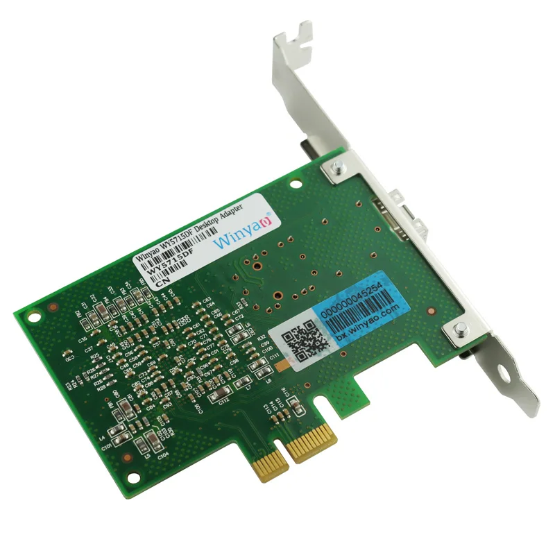 Winyao WY5715DF PCI-Express X1 1000 Мбит/с Gigabit Ethernet Lan волоконная настольная сетевая карта для BCM5715 SFP Nic