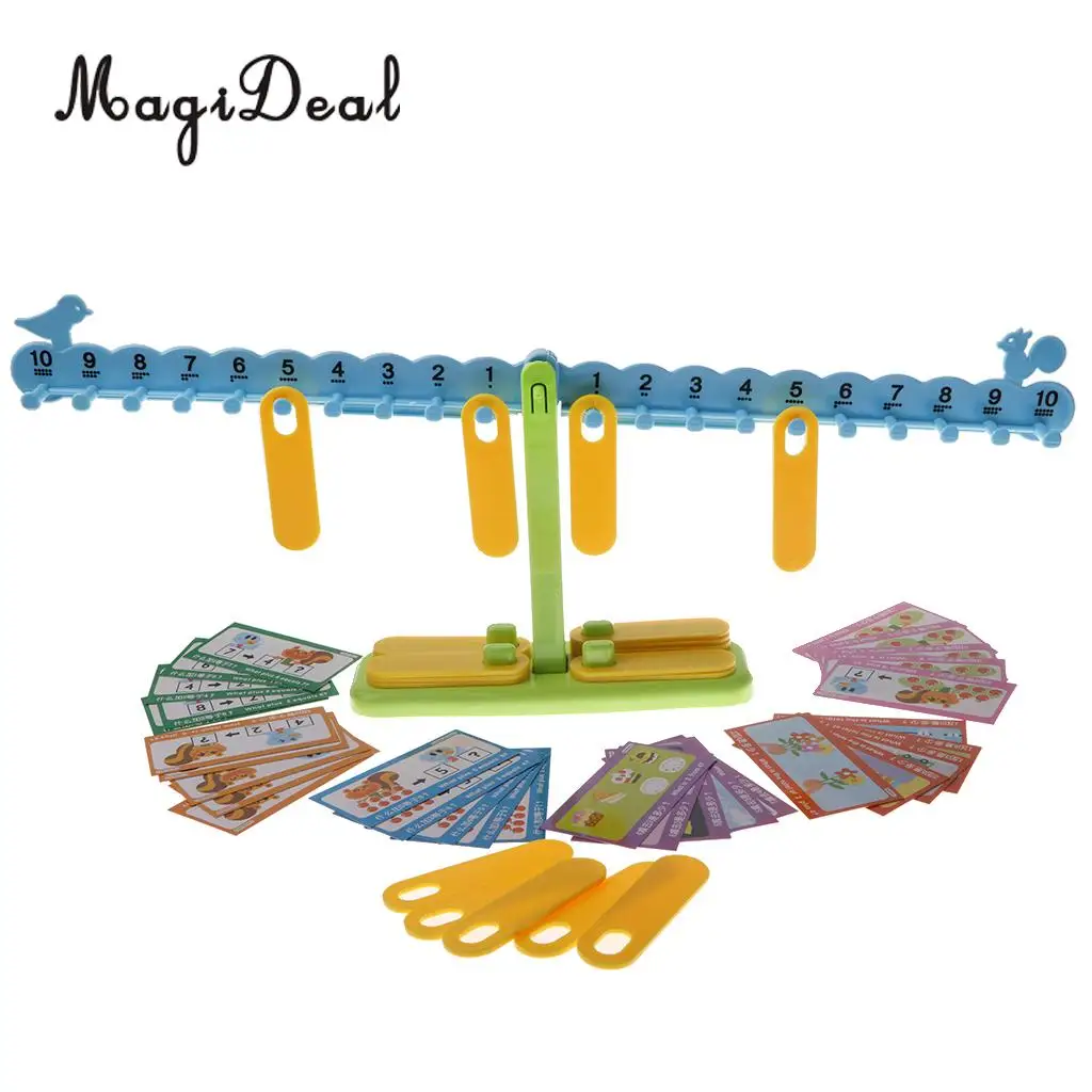 Children Kids Developmental Plastic Balance Scale Mathematical Math Early Learning Toy Christmas Gift