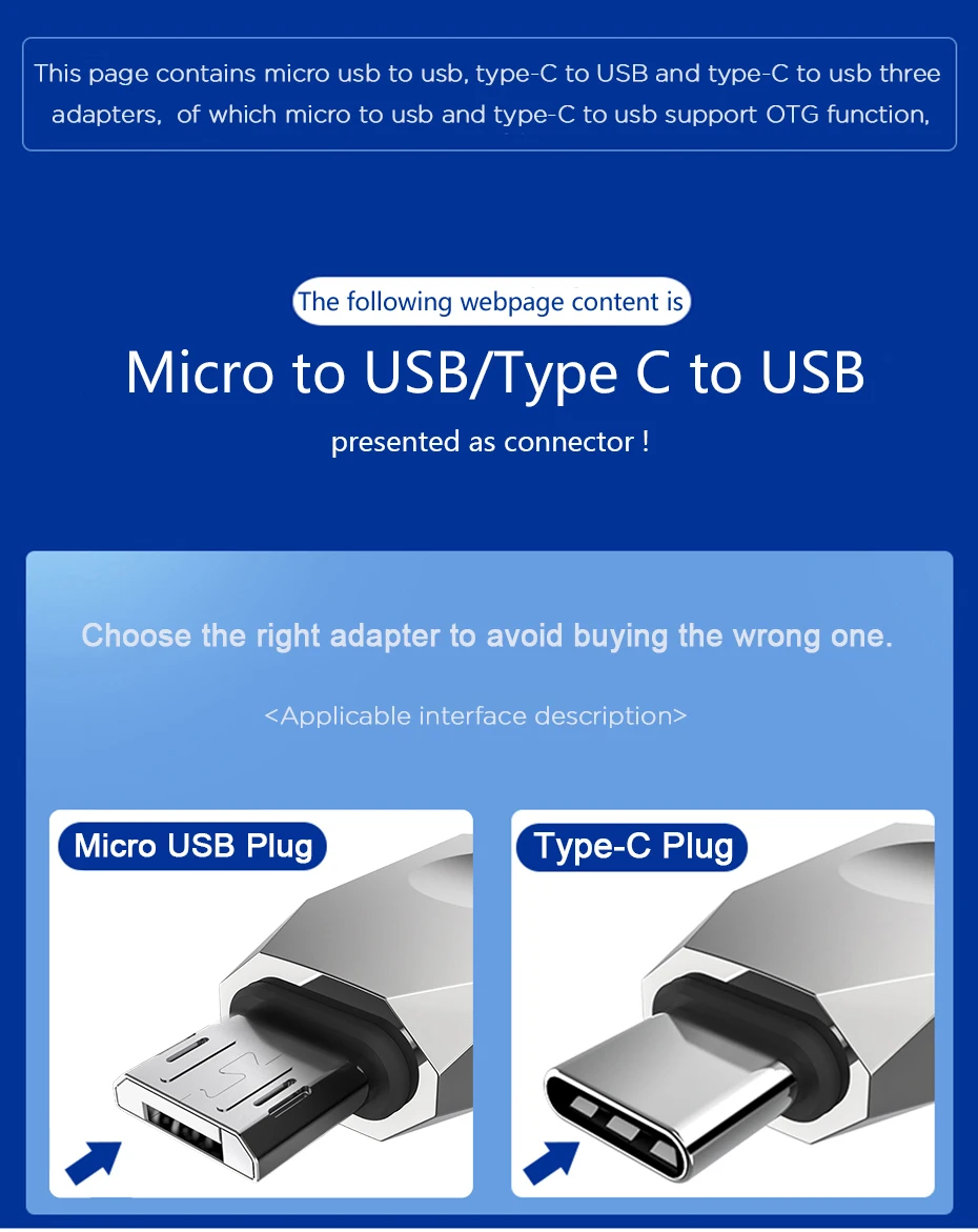 HOCO Micro usb type C OTG адаптер USBC type-c OTG конвертер для Xiaomi mix2s 8 mix3 One Plus 6t 6 huawei mate 20 Pro USB адаптер