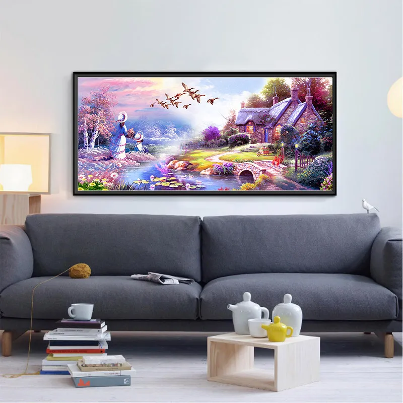 

DIY 5D Sale Diamond Embroidery, Diamond Mosaic, Full, Simple Modern Scenery, Diamond Painting, Cross Stitch,3D, Decoration, Gif