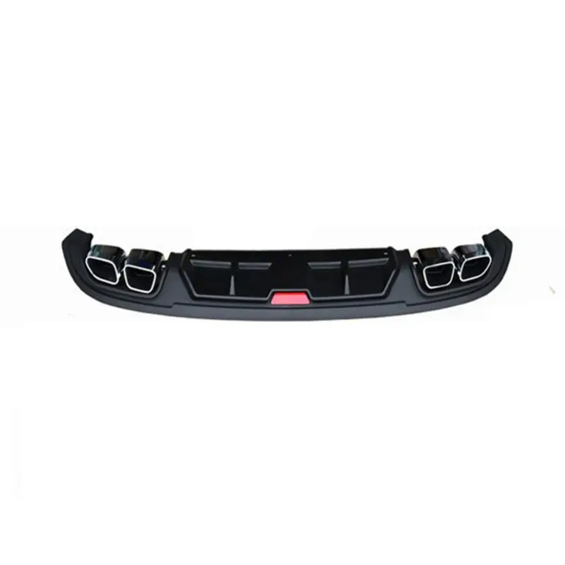 

For Elantra Car Accessories Rear Bumper Protector Dual Diffuser Spoiler For 2017 Elantra bumper rear lip rear spoiler