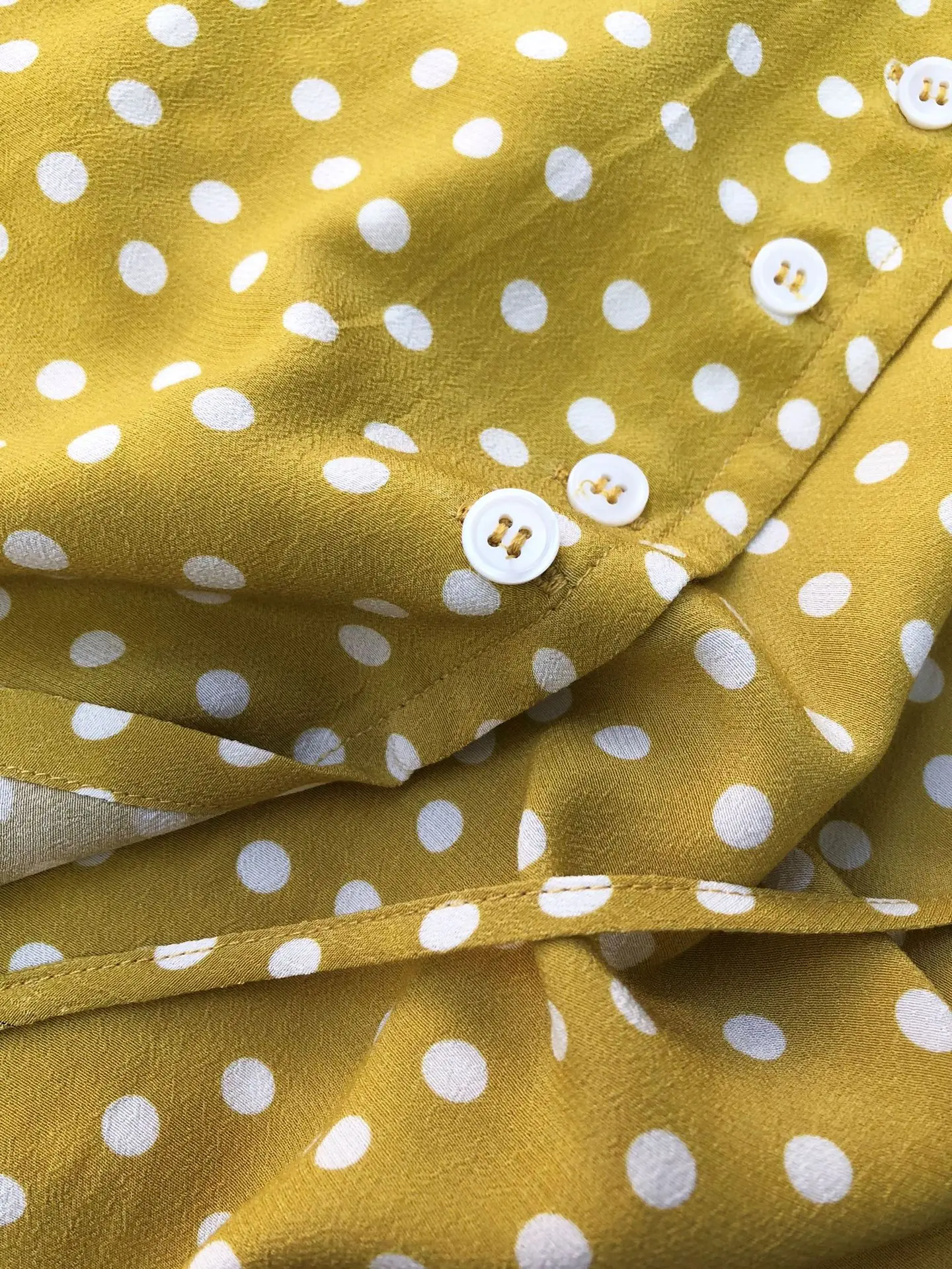 Франция Париж Одиночная Ретро точка печати юбка цельная кнопка женская летняя юбка миди