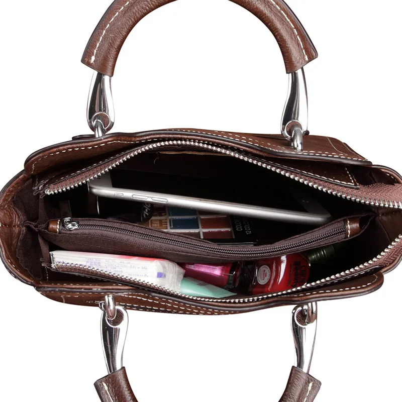 AETOO Female retro leather handbag, casual shoulder oblique strap lady postman bag, simple head-layer cowhide woman bag