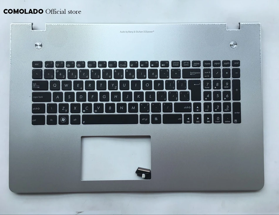 

CZ Czech Keyboard Backlight For ASUS N76 N76V N76VB N76VJ N76VM N76VZ Top Cover Upper Case Palmrest CZ Layout