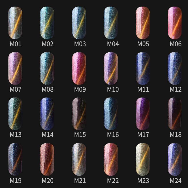 

3D Cat Eyes FingerQueen 48Colors 1 pc 7.5ml Nail Art Nail Gel Polish Magnet Effect UV LED Gel Nail Polish With Powder Glitter