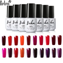 

Belen 36 Colors Nail Gel Polish Soak Off UV LED Gel Polish Pure Color of Wine Red Series Gel Lacquer Gelpolish Nail Varnish 7ml