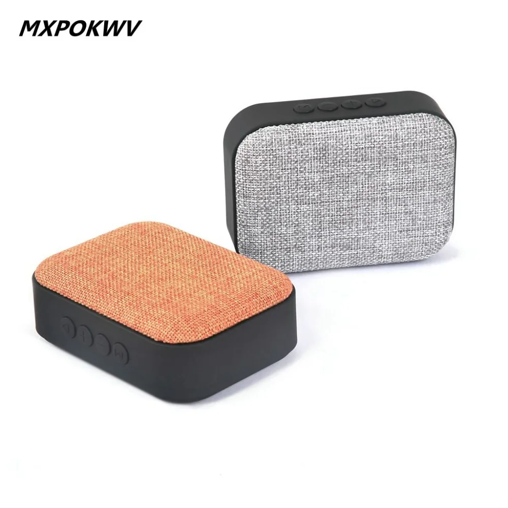 אמנות בד MXPOKWV T3 רמקולים חיצוני 3 W מיני נייד Bluetooth אודיו מוסיקה סאב וופר תמיכת TF כרטיס/FM/דיסק U עם מיקרופון
