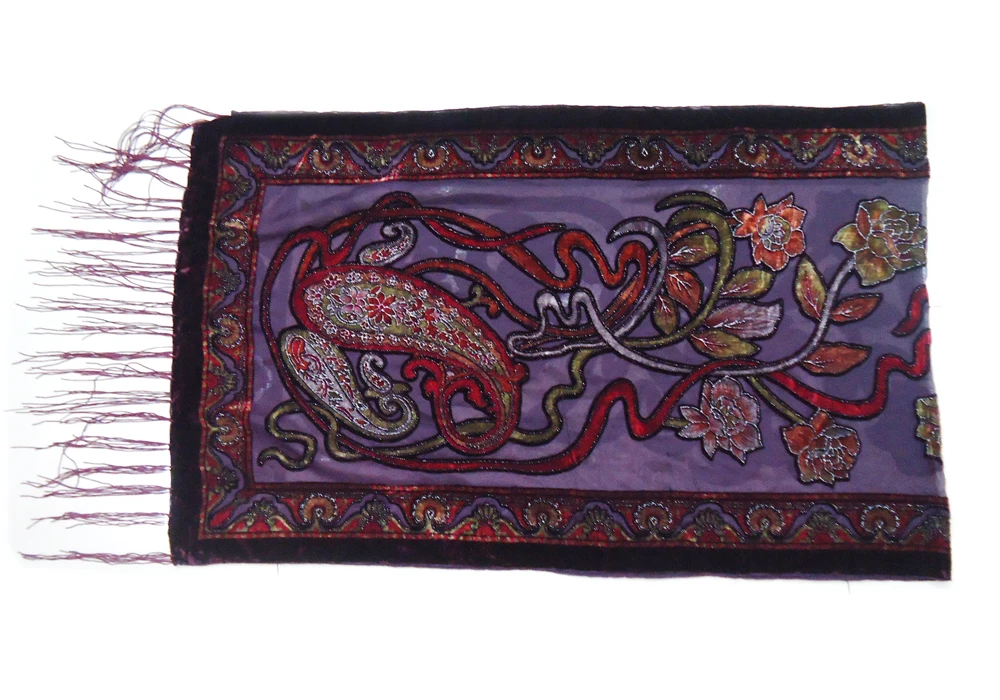 

Wine Red Big Cashew Burnout Velvet Shawl Women 2017 Brand New Euro Hot Scarf Wedding Pashmina Dress Accessory For Lady