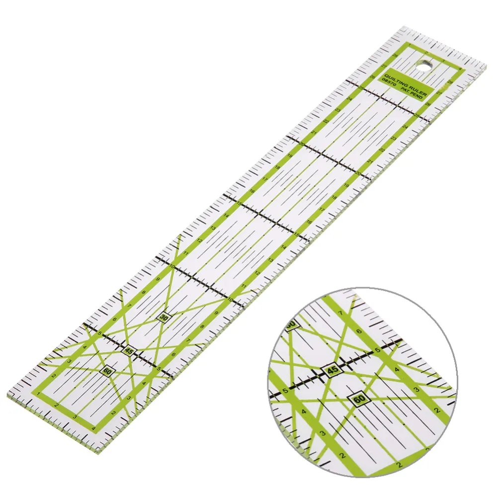 

DIY Hand Double-color Ruler Quilting Sewing Clothing Design Patchwork Ruler for School Student Office Stationery 5*30 cm