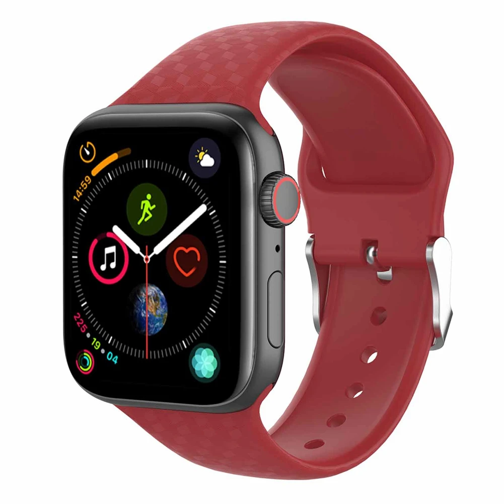 Ремешок для Apple Watch 42 мм/38 мм 4correa Iwatch 4 3 2 1 спортивный силиконовый браслет Pulseira Apple Watch 4 аксессуары