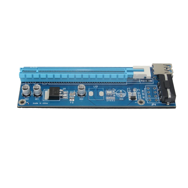PCI E Express 1x до 16x адаптер для видеокарты USB 3 0 кабель SATA 4Pin IDE Molex источник питания BTC