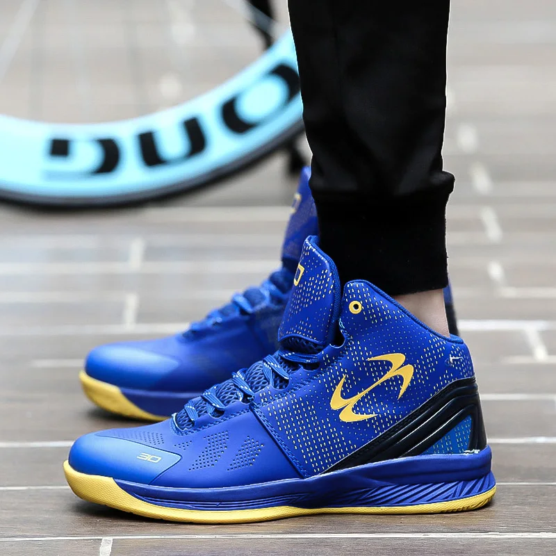 

High Quality Basketball Shoes Men Women Breathable High Top Sneakers Anti-skid Outdoor Sport Shoes Male Air Cushion Ankle Boots