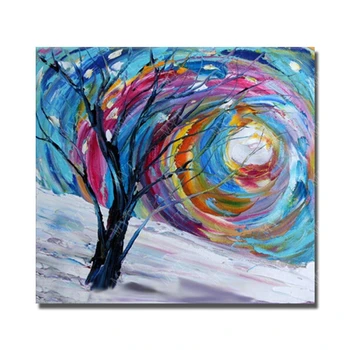 

Abstract Tree Image Modern Canvas Art Painting for Home Decoration Chinese Wall Art Hand painted Pictures No Framed