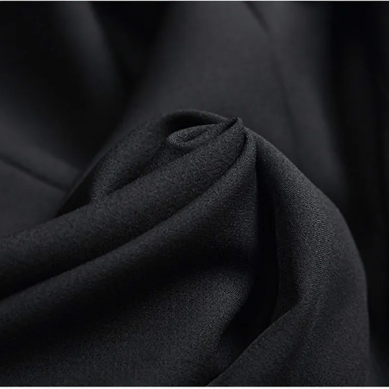 Women's suit jacket fashion solid color Slim professional double-breasted suit ladies jacket casual trousers two-piece
