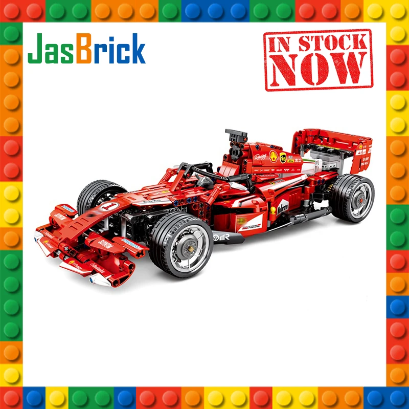 

701000 technic F1 racing car Compatible MOC legoinglys Remote Control RC Electric speed model building blocks toy gifts 585Pcs