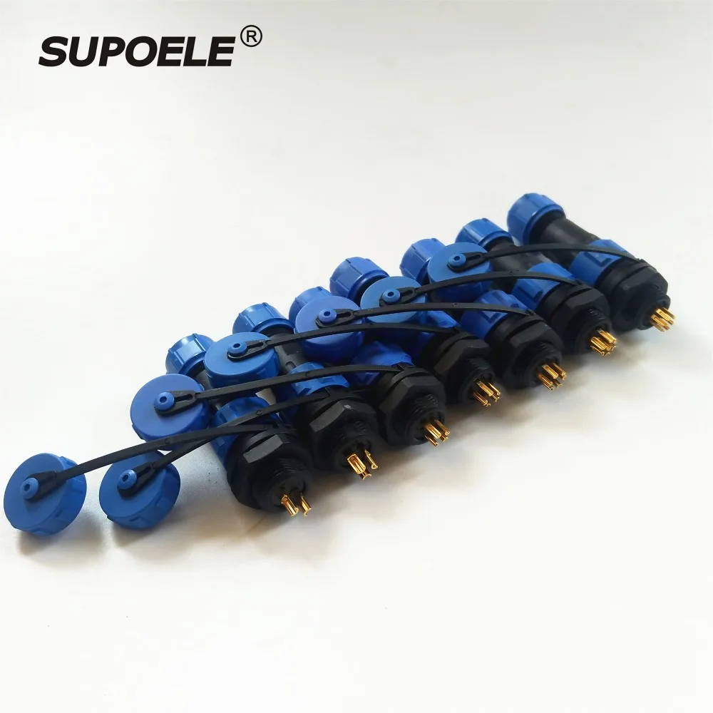 

Waterproof Connector SP13 13mm Back Nut Mounted Type 2 3 4 5 6 7 9Pin IP68 Cable Connector Plug And Socket Aviation Connector