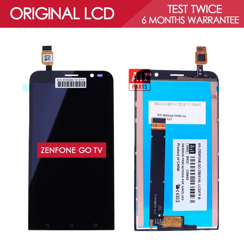 100 Tested Original 5 5 inch 1280x720 Display For ASUS Zenfone Go TV TD LTE ZB551KL