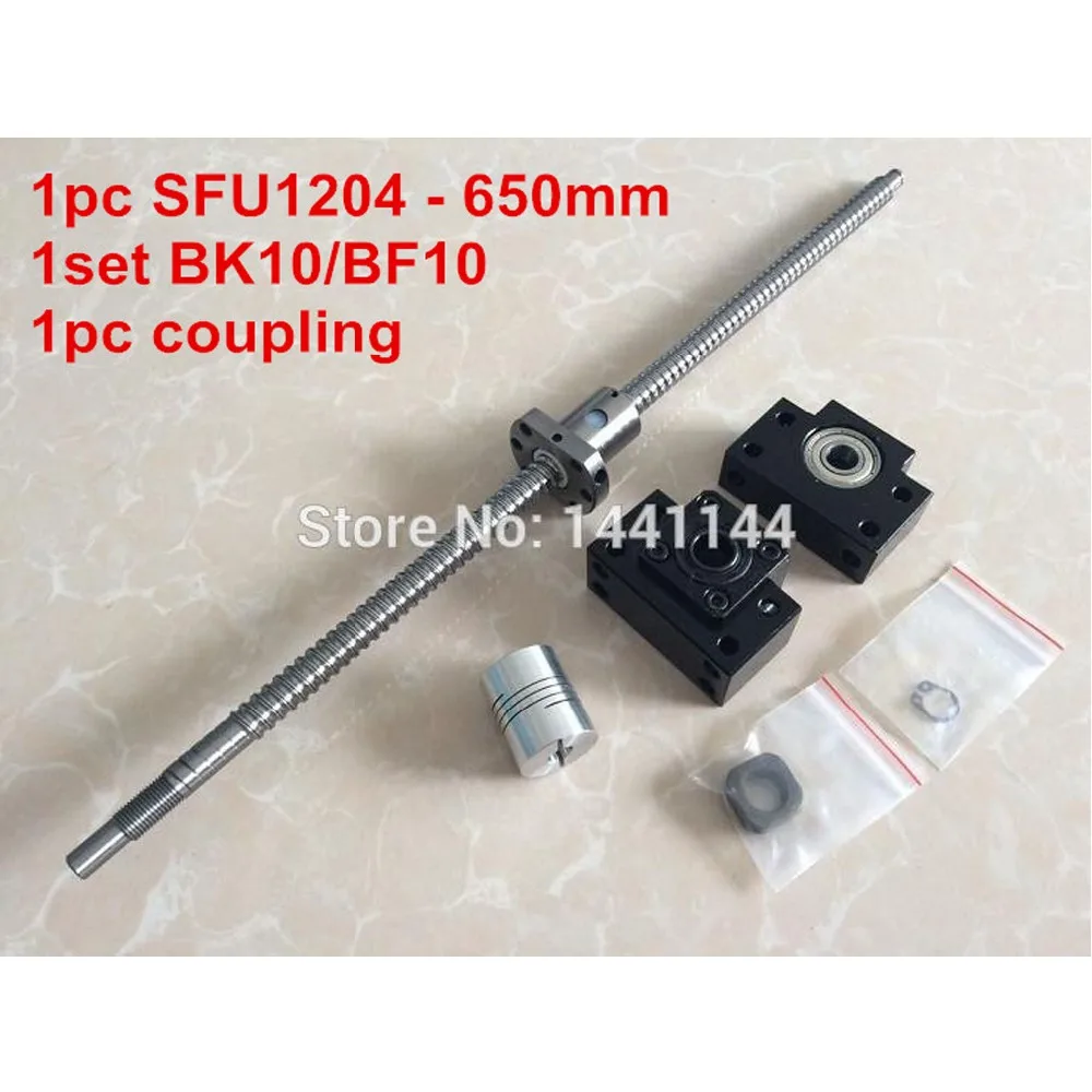 

SFU1204 Ballscrew: SFU1204 - 650mm-C7+ BK/BF10 Support + 6.35*8mm coupler