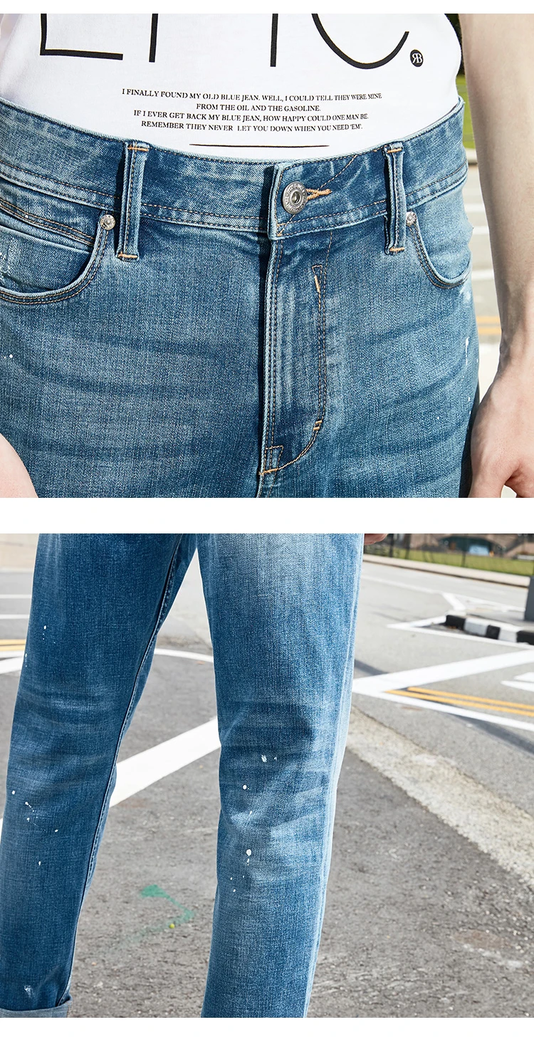 Jack Jones, мужские хлопковые обтягивающие укороченные джинсы, джинсовые брюки длиной до щиколотки, мужская одежда 219232507
