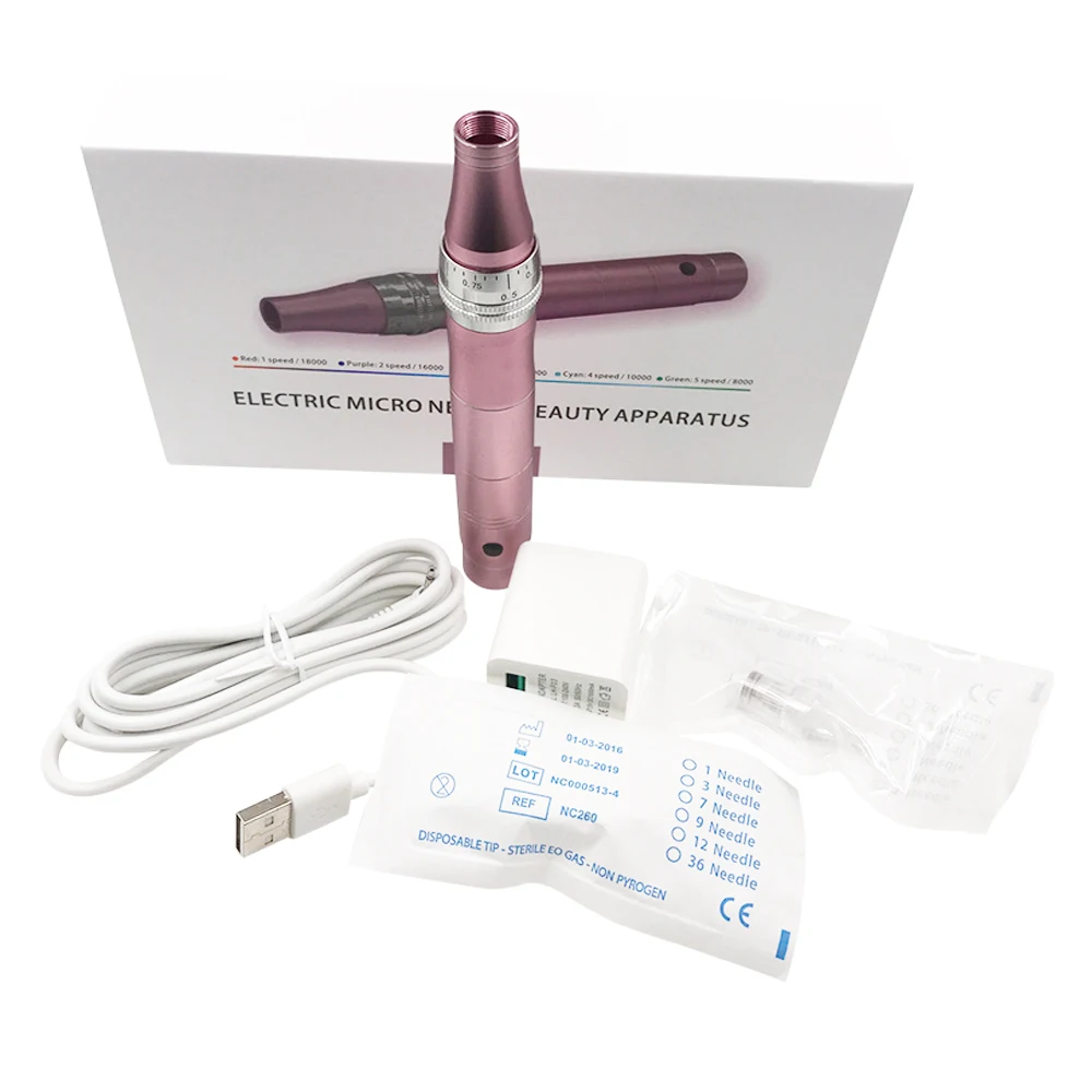 Bayonet Port Derma Pen Needle Cartridge Needle Tips (12 needles) for Electric Auto Microneedle Derma Pen Tips