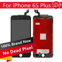 5PCS/LOT NO Dead Pixel 5.5 inch For iPhone 6S Plus LCD Screen +Touch Display Digitizer Replacement Free DHL Shipping Black White