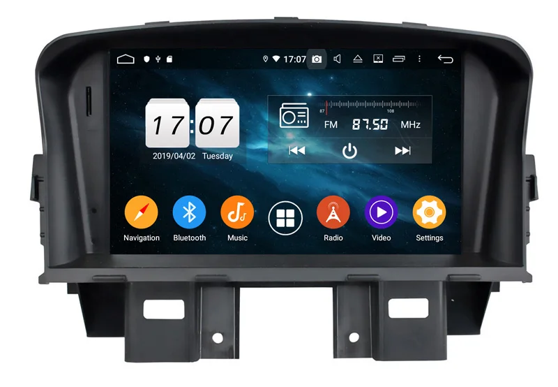 Clearance octa core android 9.0 4+64G car multimedia gps player for chevrolet cruze 2008-2014 with gps navigation wifi bluetooth audio 4