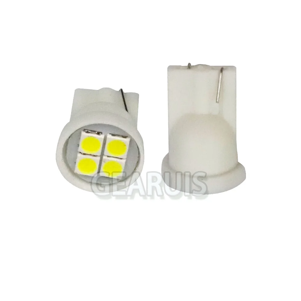 50 шт. T10 4 smd 3030 led 10MA W5W 194 168 автомобильный индикатор на танкетке лампа для