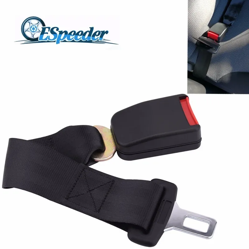 

ESPEEDER Universal Car Seatbelt Safety Extension Buckle Adjustable Seat Belt Clip Extender Strap 38cm Auto Accessories