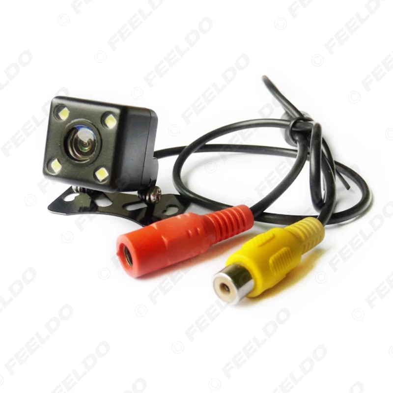 FEELDO 1 zestaw samochodowy 8-czujnik czujnik parkowania z 2 sztuk Night Vision kamera led podwójny wizualne wideo z tyłu czujnik parkowania System FEELDO 1 zestaw samochodowy 8-czujnik czujnik parkowania z 2 sztuk Night Vision kamera led podwójny wizualne wideo z tyłu czujnik parkowania System