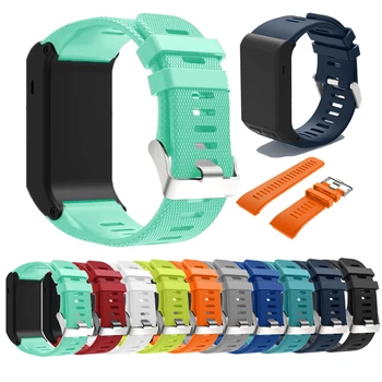 

Bemorcabo Soft Silicone Replacement Watch Band ONLY for Garmin Vivoactive HR Sports GPS Smart Watch with Adapter Tools 11 colors