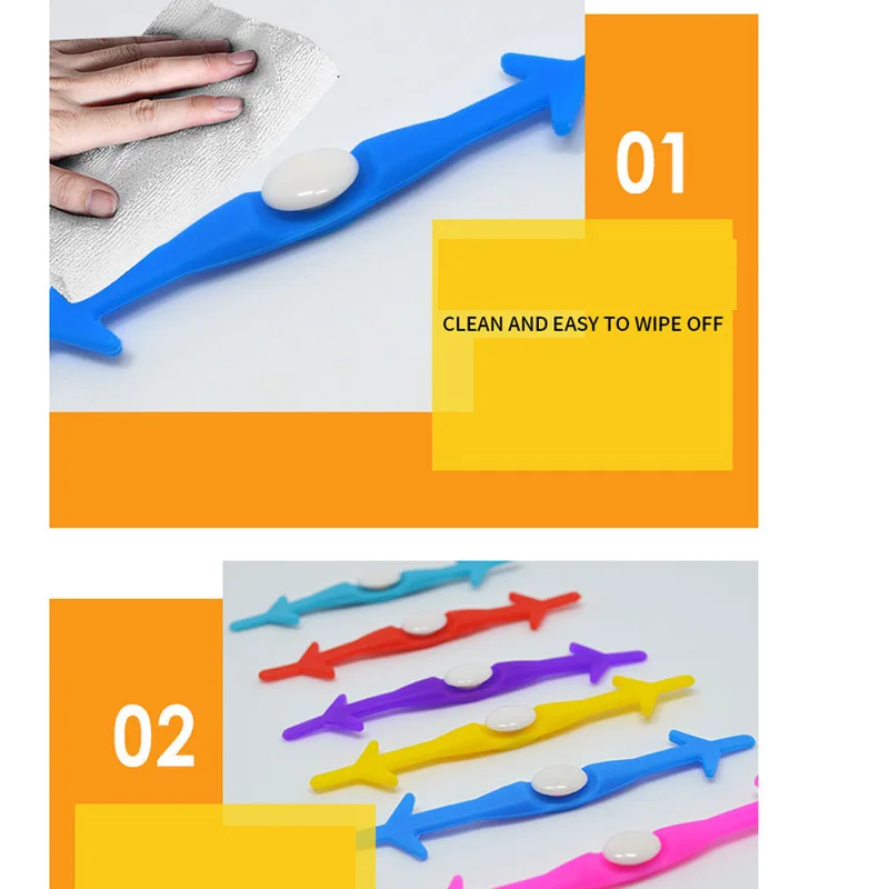 JUP 50 Sets(12 Root/Set) No Tie Lace Shoelace Flat Elastic Silicone Mens Womens Sneakers Sports Basketballs Running Laces Shoess