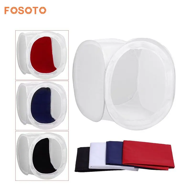 

80x80 cm Photo Studio Shooting Tent Light Diffusion Soft Box Kit with 4 Colors Backdrops for Photography
