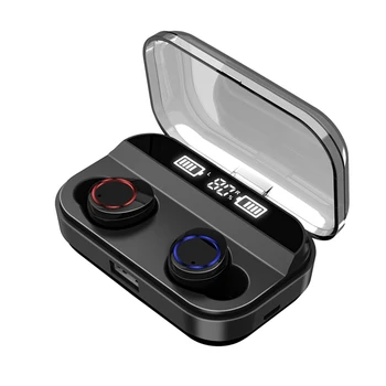 

ABHU-X11 Tws Wireless Earphone Bluetooth 5.0 Earphones Power Display Contact Control Sport Stereo Cordless Earbuds Headset Cha