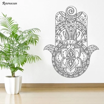 

Hamsa Wall Decal Vinyl Sticker Decals Home Decor Hamsa Hand Fatima Ganesh Z159