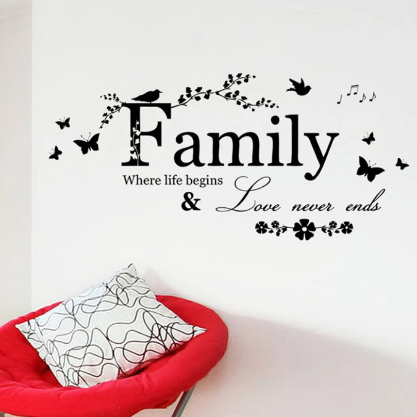 Kakuder Top Grand Family Love Never Ends Quote Wall Decal Wall Lettering Art Words Wall Sticker Home Decor Wedding Decoration In Wall Stickers From Home Kakuder Top Grand Family Love Never Ends Quote Wall Decal Wall Lettering Art Words Wall Sticker Home Decor Wedding Decoration In Wall Stickers From Home